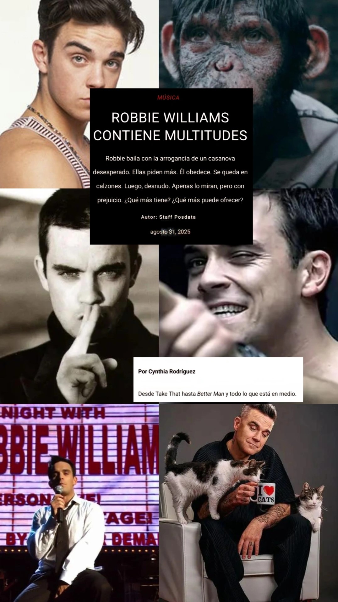 Robbie Williams contiene multitudes